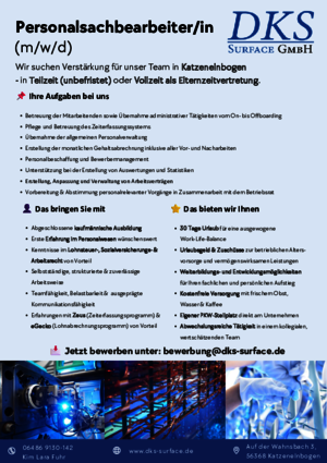 Personalsachbearbeiter/in (m/w/d)