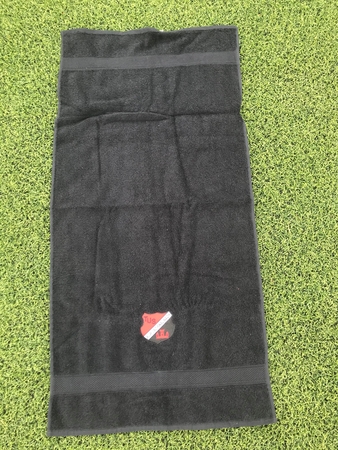 TuS Burgschwalbach Handtuch in Schwarz mit eingesticktem Logo