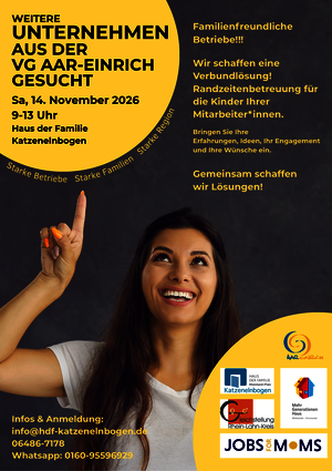 Familienfreundliche Unternehmen aus der VG Aar-Einrich gesucht
