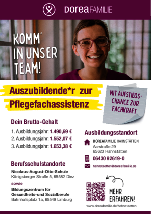 Auszubildende*r (m/w/d) zur Pflegefachfrau /-mann gesucht