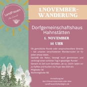 LandFrauen Rhein-Lahn Bezirk Aar: 1. November - Wanderung