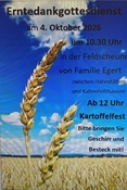 Ortsgemeinde Hahnstätten: Erntedank-Gottesdienst