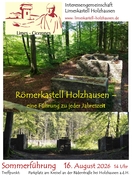 Limeskastell Holzhausen: Sommerführung