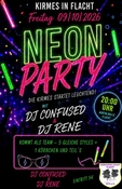 Kirmes in Flacht: Neon-Party
