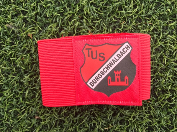 TuS Burgschwalbach Stutzenhalter in Rot mit Logo