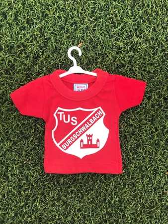 TuS Burgschwalbach Mini-Trikot inklusive Bügel und Saugnapf in Rot Weiß fürs Auto 
