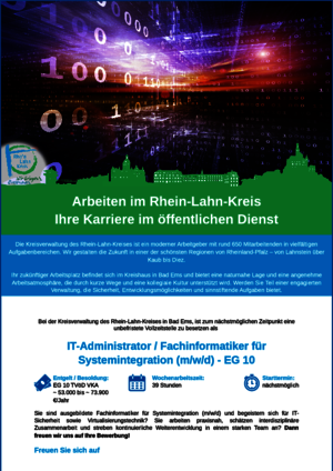 IT-Administrator / Fachinformatiker für Systemintegration (m/w/d)