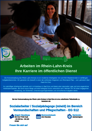 Sozialarbeiter / Sozialpädagoge (m/w/d) im Bereich Vormundschaften und Pflegschaften