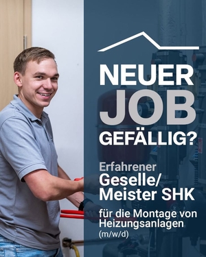 Erfahrener Geselle / Meister SHK (m/w/d) gesucht