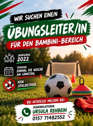 Übungsleiter/in (m/w/d) für den Bambini-Bereich gesucht