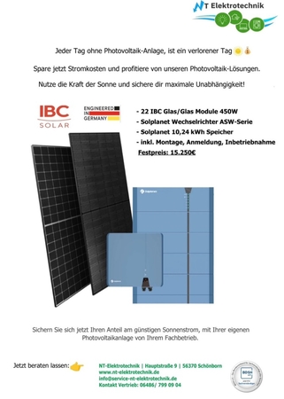 9,90 kWp PV - Anlage