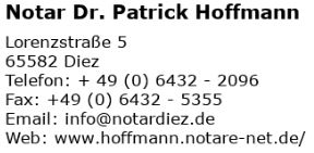 Notar Hoffmann sucht Empfangsmitarbeiter*in (m/w/d) im Notariat